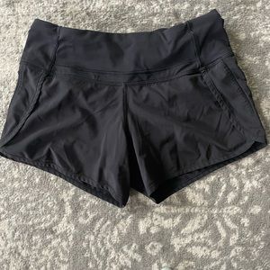 Black LuluLemon athletic shorts size 2
